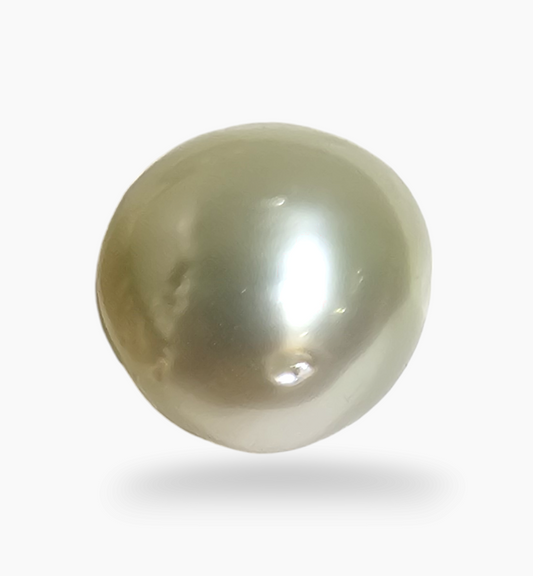 Natural Pearl Moti Stone 6.74 Carats Round Shape Size 9.5x10mm