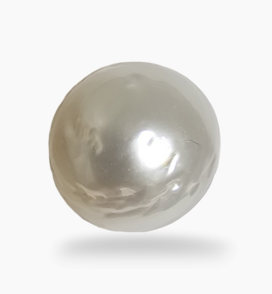 Natural Pearl Moti Stone 6.76 Carats Round Shape Size 10mm