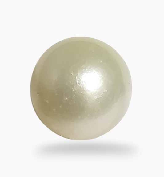 Natural Pearl Moti Stone 8.26 Carats Round Shape Size 10.5x10.5mm