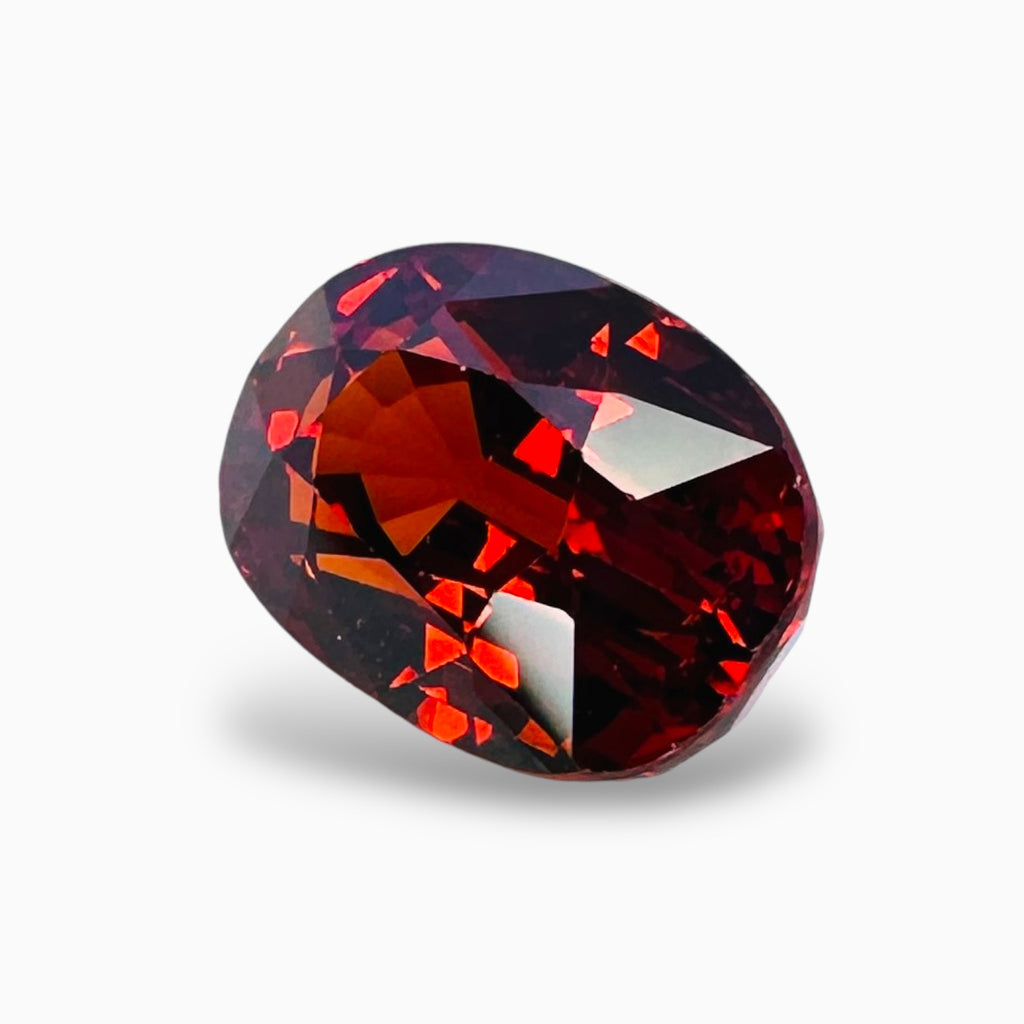 Natural Spessartite Garnet Stone 5.06 Carats Oval Shape Size 7.5X10.7mm