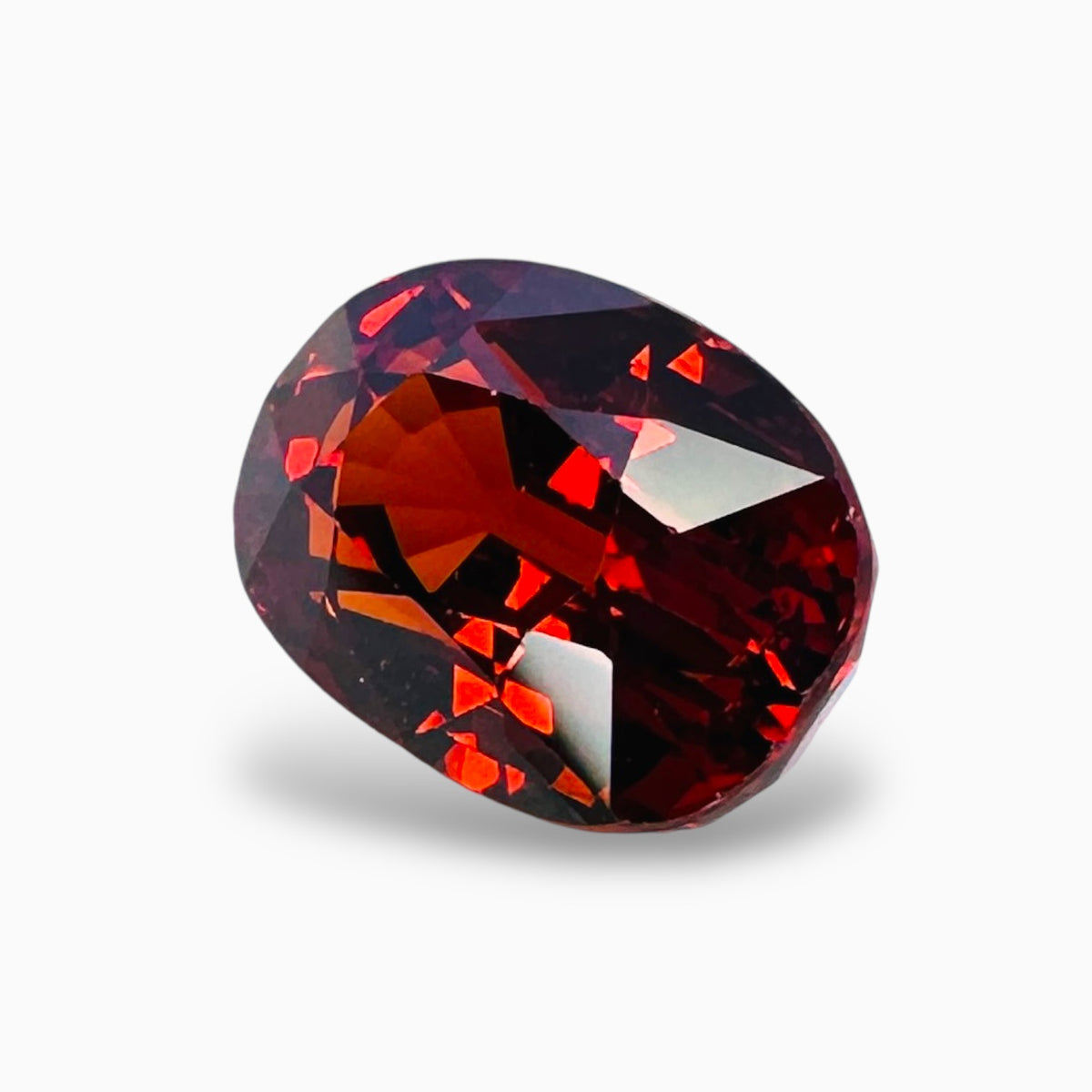 Natural Spessartite Garnet Stone 5.06 Carats Oval Shape Size 7.5X10.7mm