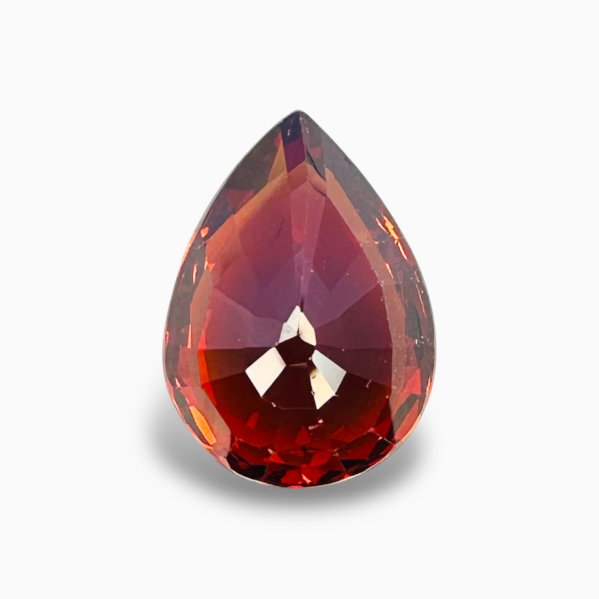 Natural Spessartite Garnet Stone 6.22 Carats Pear Shape Size 9.5X13mm
