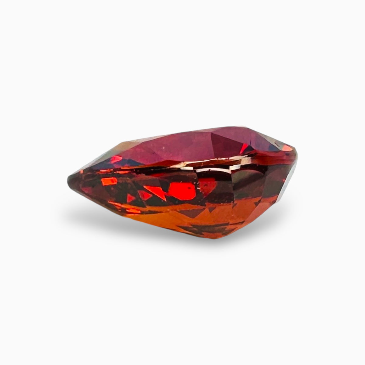 Natural Spessartite Garnet Stone 6.22 Carats Pear Shape Size 9.5X13mm