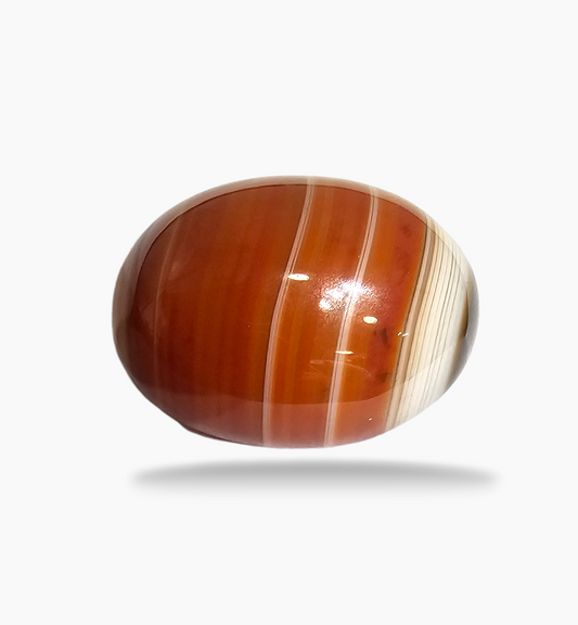 Superior Agate Stone (Aqeeq) Oval Cabochon 15.97 Carats 19x14mm