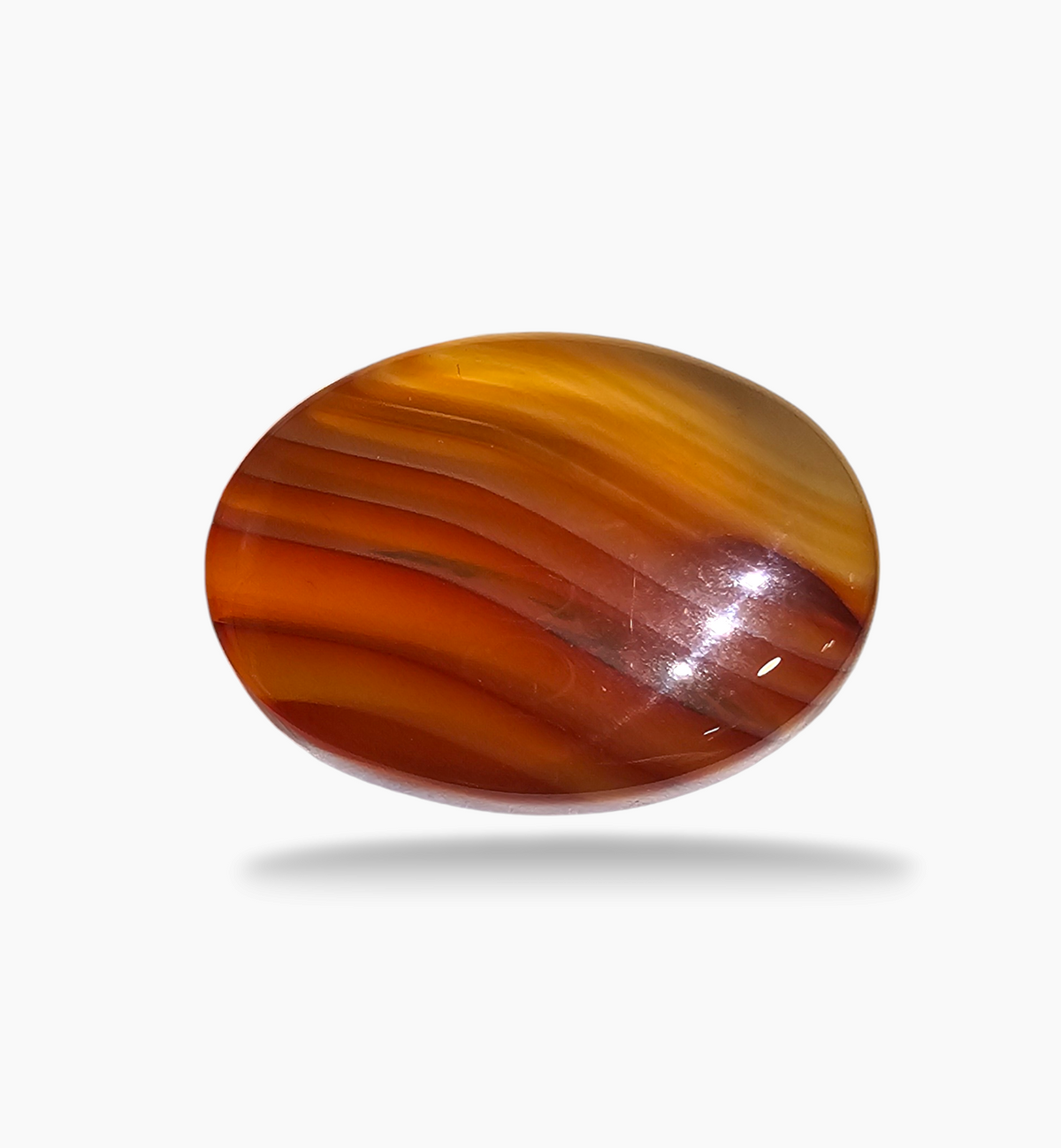 Superior Agate Stone (Aqeeq) Oval Cabochon 23.36 Carats 25x17.8mm