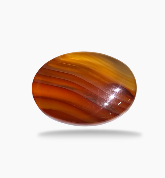 Superior Agate Stone (Aqeeq) Oval Cabochon 23.36 Carats 25x17.8mm