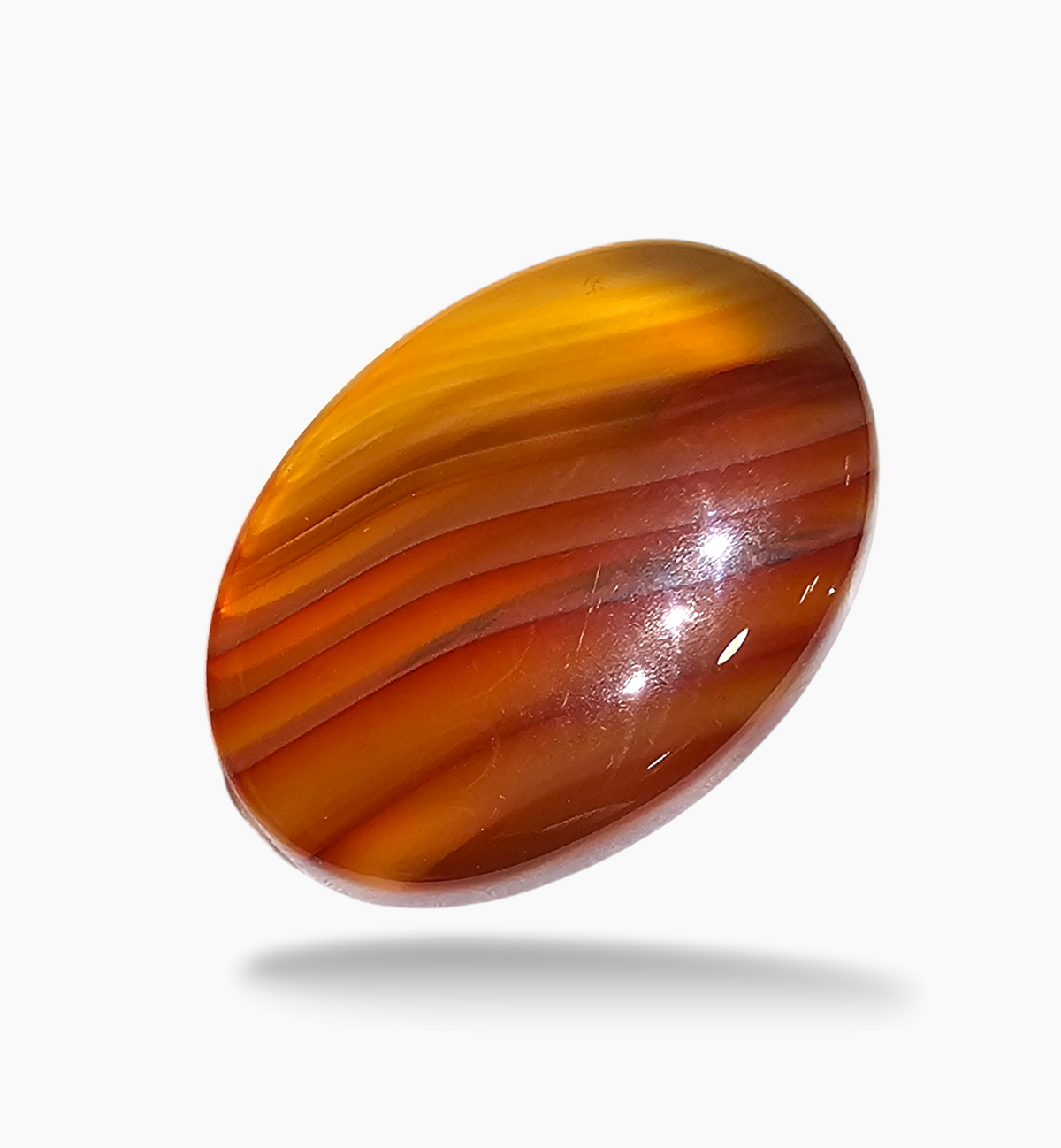 Superior Agate Stone (Aqeeq) Oval Cabochon 23.36 Carats 25x17.8mm