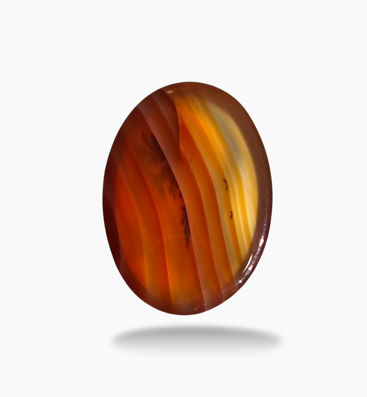 Superior Agate Stone (Aqeeq) Oval Cabochon 23.36 Carats 25x17.8mm