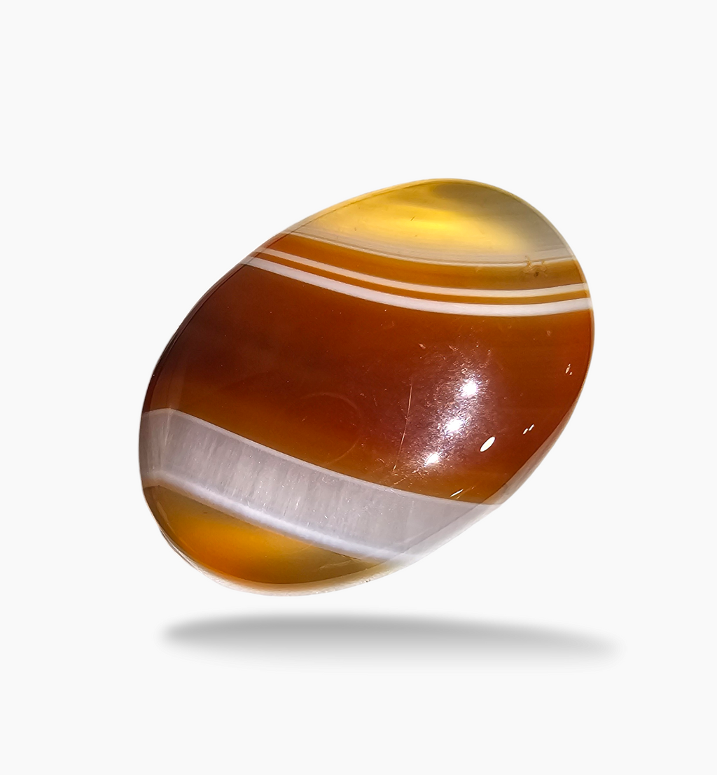 Superior Agate Stone (Aqeeq) Fancy Cut 23.38 Carats 24x17.6mm
