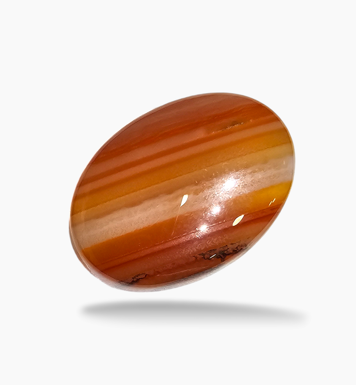 Superior Agate Stone (Aqeeq) Oval Cabochon 23.89 Carats 25x17.8mm