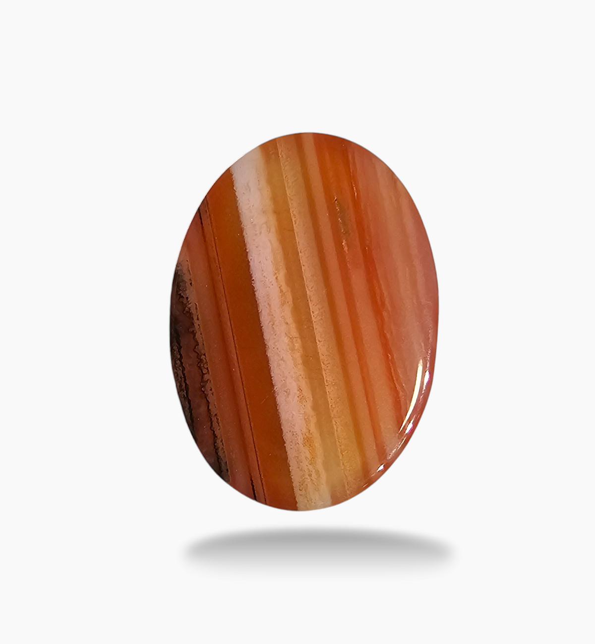 Superior Agate Stone (Aqeeq) Oval Cabochon 23.89 Carats 25x17.8mm