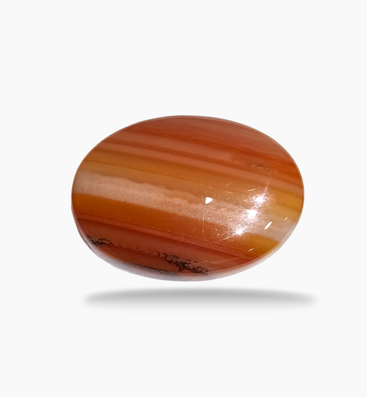 Superior Agate Stone (Aqeeq) Oval Cabochon 23.89 Carats 25x17.8mm