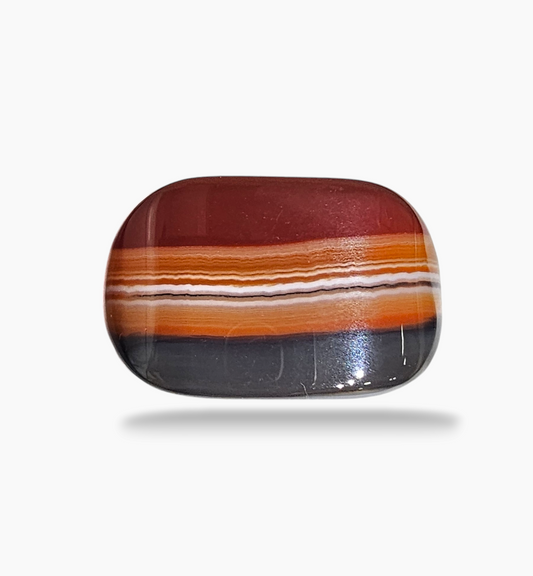 Superior Agate Stone (Aqeeq) Fancy Cut 25.28 Carats 24x14.8mm