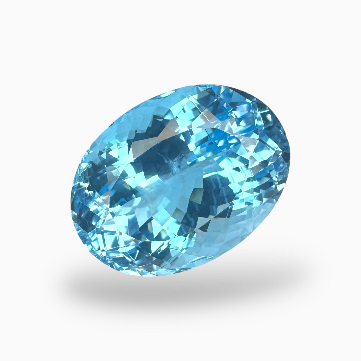 Buy Swiss Blue Topaz 30.35 Carats Oval Shape Size 20.5X15.5mm