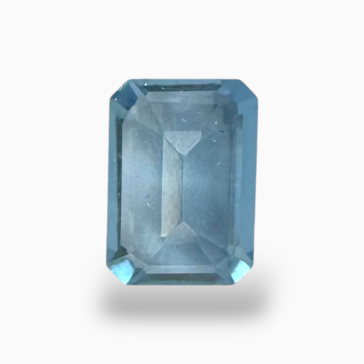 Swiss Blue Topaz Deep Sky Blue Color 1.25 Carats Emerald Cut Shape Size 8X6mm