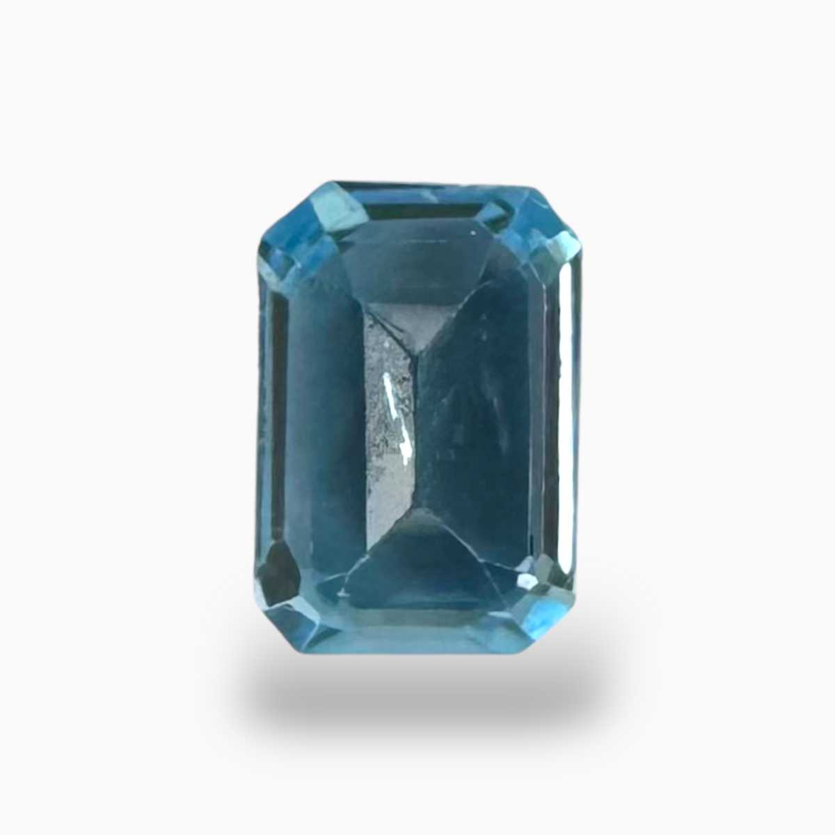 Swiss Blue Topaz Deep Sky Blue Color 0.70 Carats Emerald Cut Shape Size 7X5mm