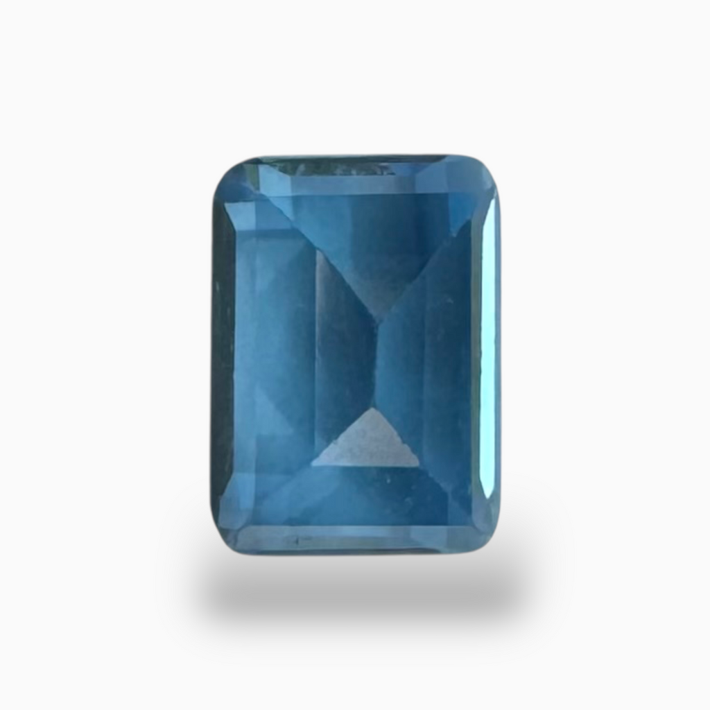 Swiss Blue Topaz Deep Sky Blue Color 1.43 Carats Emerald Cut Shape Size 7X5mm