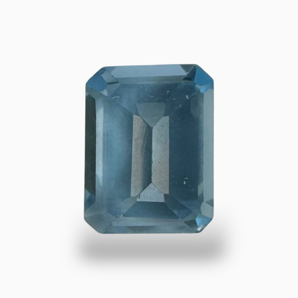Swiss Blue Topaz Deep Sky Blue Color 1.61 Carats Emerald Cut Shape Size 8X6mm