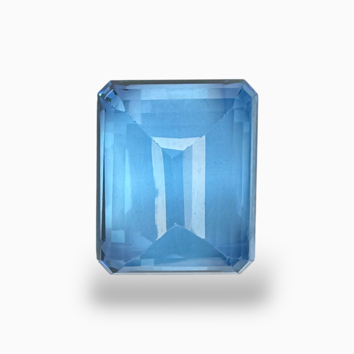 Swiss Blue Topaz Emerald Cut Shape 19.04 Carats Stone Size 16.5X13.5mm