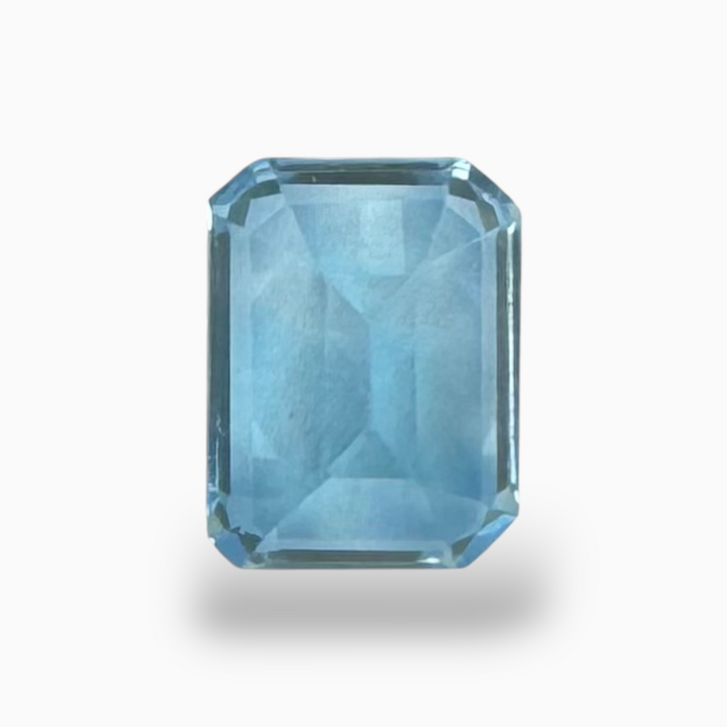 Swiss Blue Topaz Deep Sky Blue Color 2.76 Carats Emerald Cut Shape Size 6X4mm