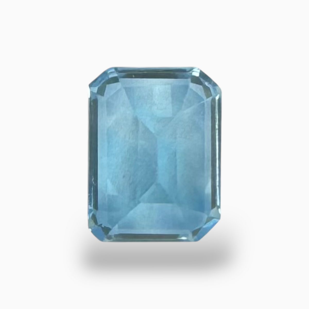 Swiss Blue Topaz Deep Sky Blue Color 2.76 Carats Emerald Cut Shape Size 6X4mm