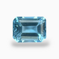 Swiss Blue Topaz Deep Sky Blue Color 2.76 Carats Emerald Cut Shape Size 6X4mm