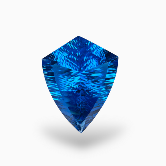 Swiss Blue Topaz Fancy Cut Shape 47.45 Carats Stone Size 30.5X24mm