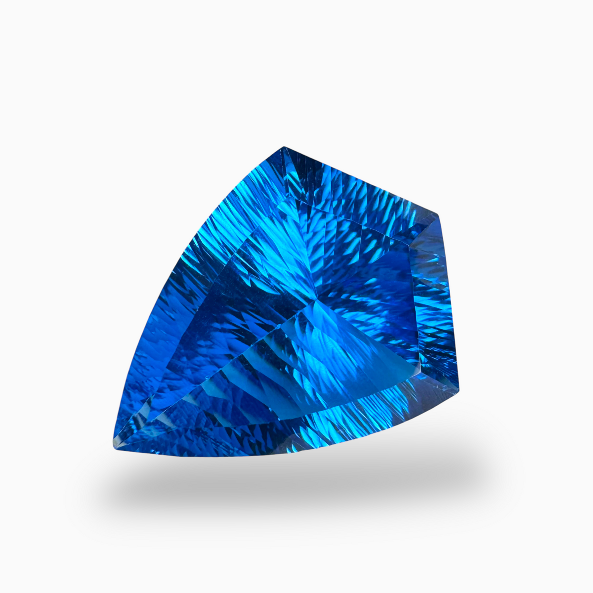 Swiss Blue Topaz Fancy Cut Shape 47.45 Carats Stone Size 30.5X24mm