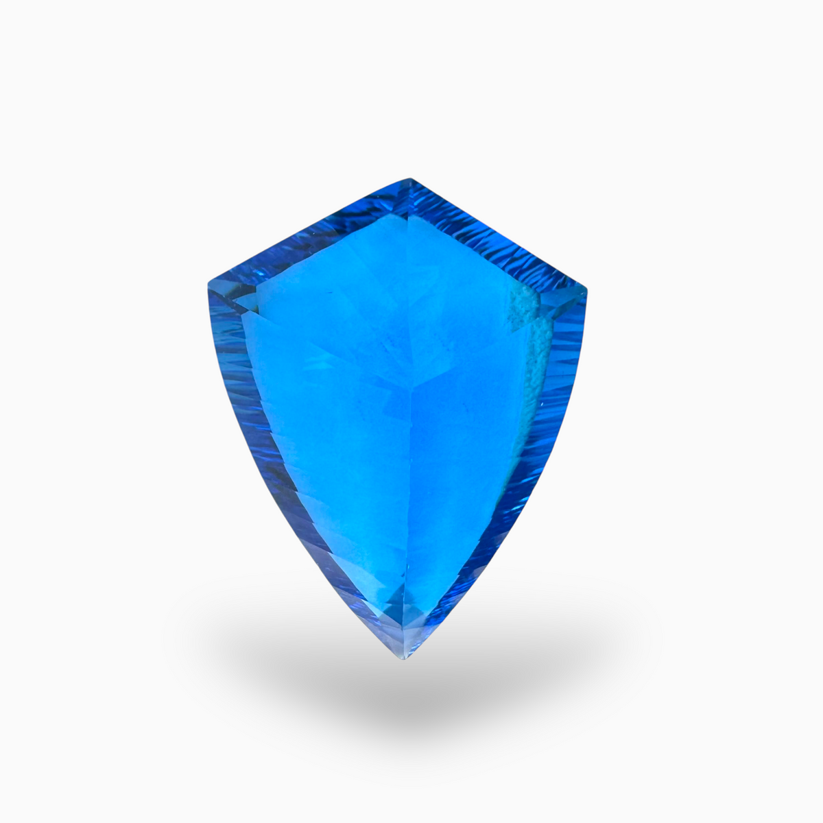 Swiss Blue Topaz Fancy Cut Shape 47.45 Carats Stone Size 30.5X24mm