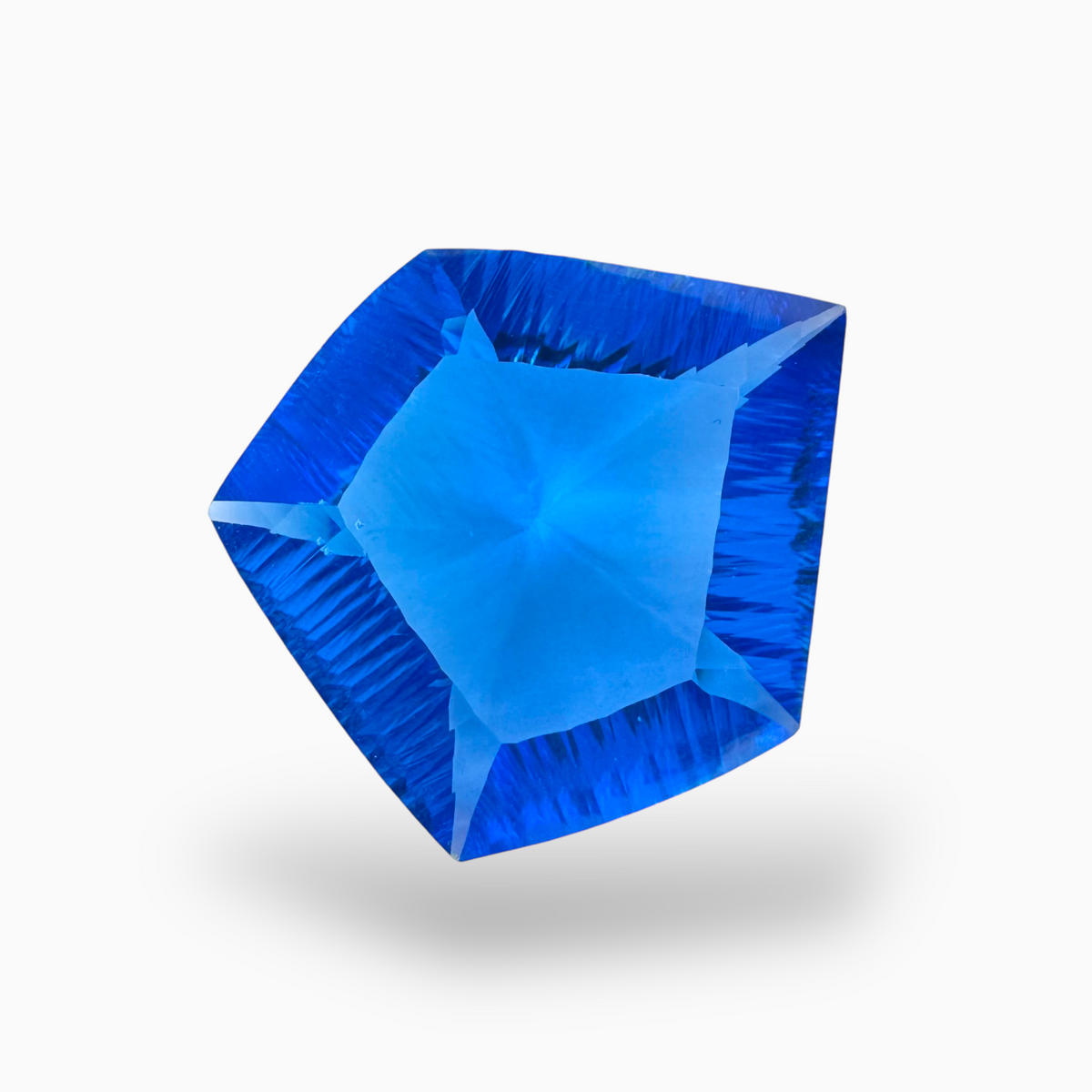 Swiss Blue Topaz Fancy Cut Shape 50.82 Carats Stone Size 28X26mm