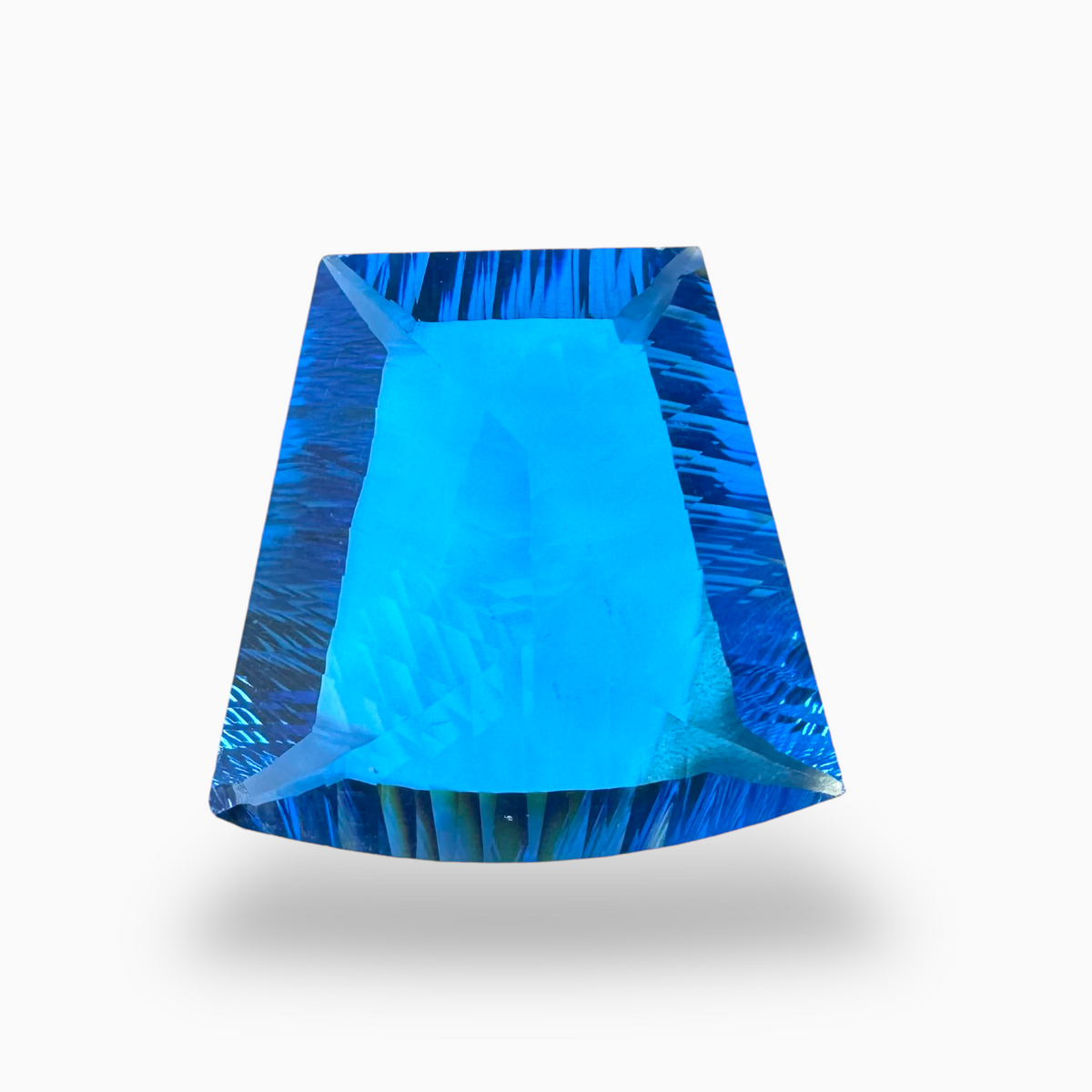 Swiss Blue Topaz Fancy Cut Shape 56.35 Carats Stone Size 27X26mm