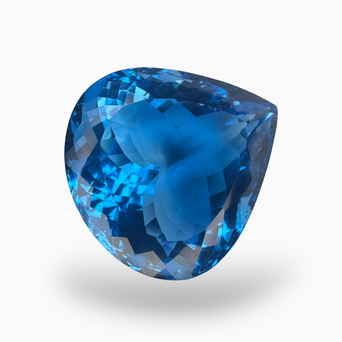 Swiss Blue Topaz Pear Shape 36.10 Carats Stone Size 21.5X21mm