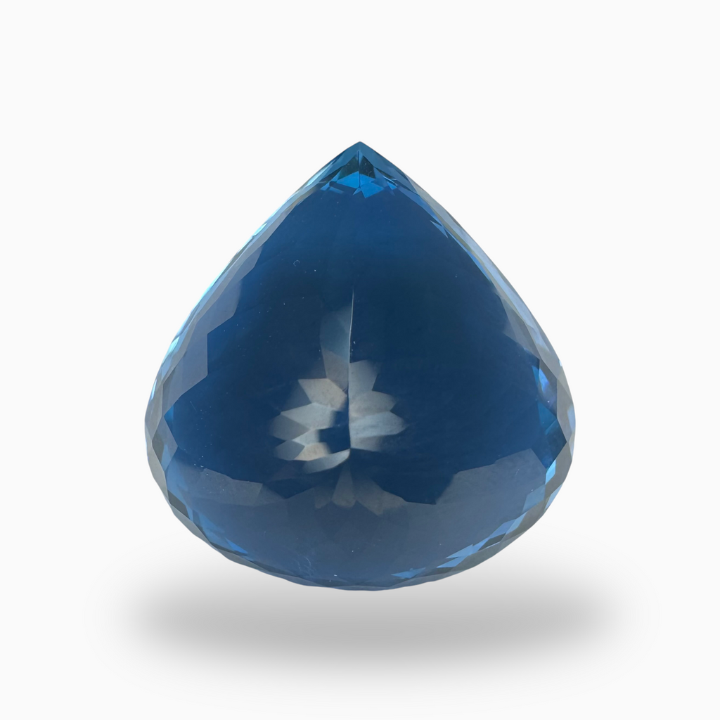 Swiss Blue Topaz Pear Shape 36.10 Carats Stone Size 21.5X21mm