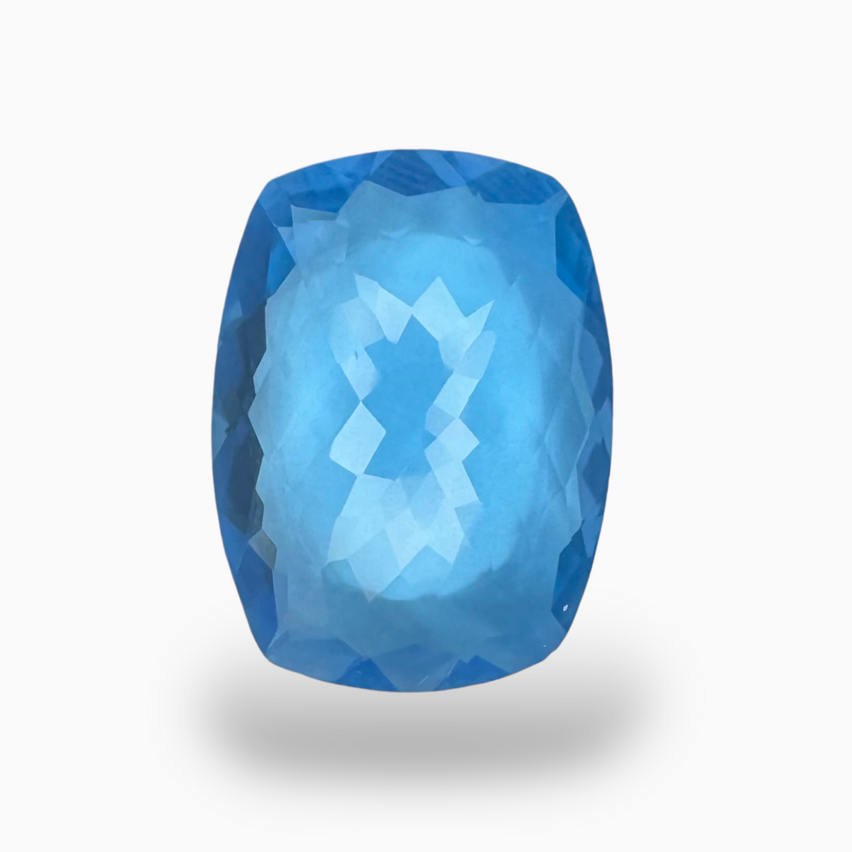 Buy Swiss Blue Topaz Long Cushion Shape 16.27 Carats Stone Size 19.5X14.5mm
