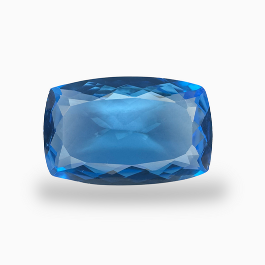 Buy Swiss Blue Topaz Long Cushion Shape 21.36 Carats Stone Size 22X14mm