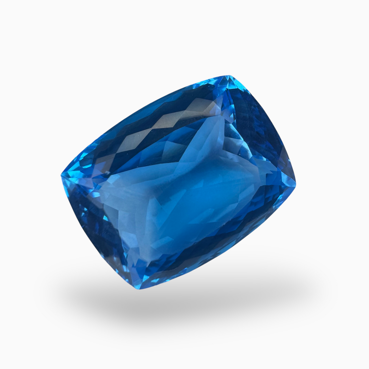 Swiss Blue Topaz Cushion Shape 37.25 Carats Stone Size 22X17mm