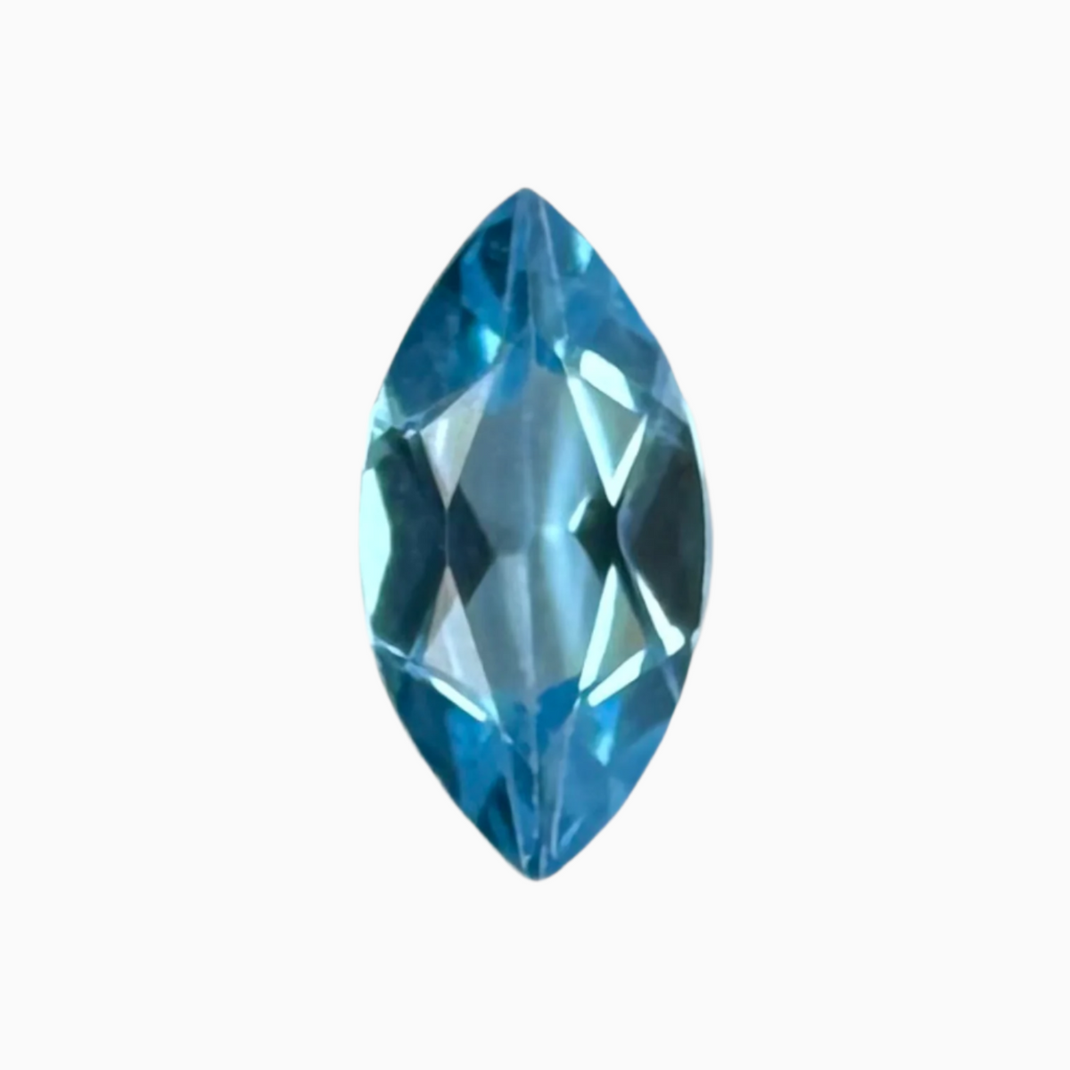 Topaz Swiss Deep Blue Color 1.14  Carats Maquise Shape Size 10X5mm