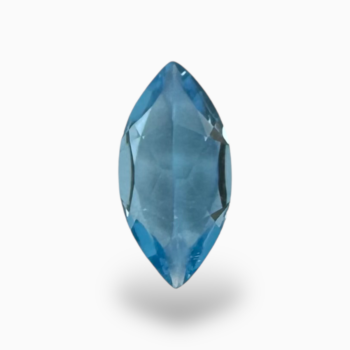 Topaz Swiss Deep Blue Color 1.14  Carats Maquise Shape Size 10X5mm