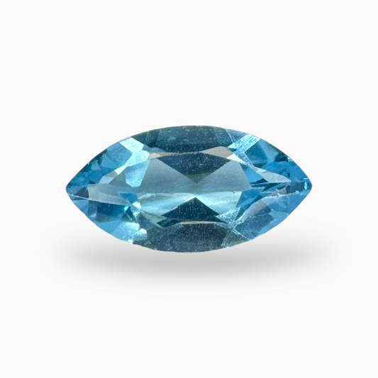 Swiss Deep Blue Topaz Color 1.98 Carats Maquise Shape Size 12X6mm