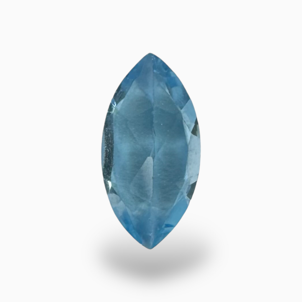 Swiss Deep Blue Topaz Color 1.98 Carats Maquise Shape Size 12X6mm