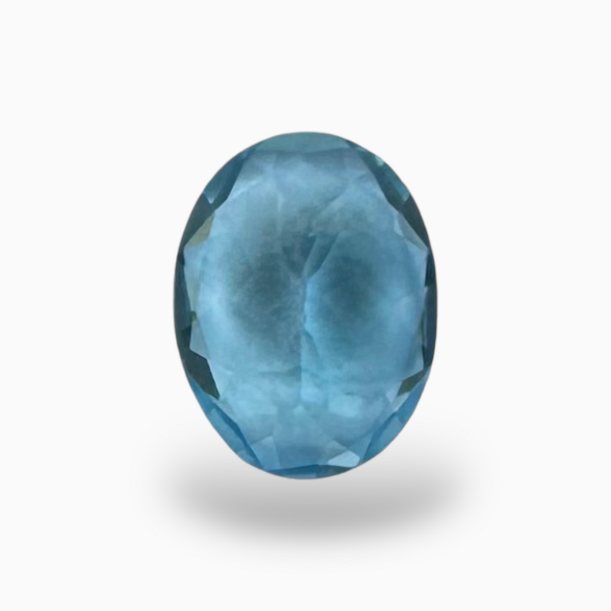 Swiss Blue Topaz Deep Sky Blue Color 1.46 Carats Oval Shape Size 8X6mm