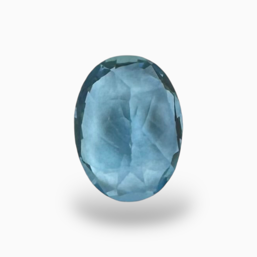Swiss Blue Topaz Deep Sky Blue Color 1.68 Carats Oval Shape Size 8X6mm