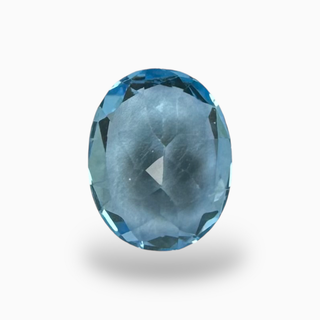 Swiss Blue Topaz Deep Sky Blue Color 1.92 Carats Oval Shape Size 9X7mm
