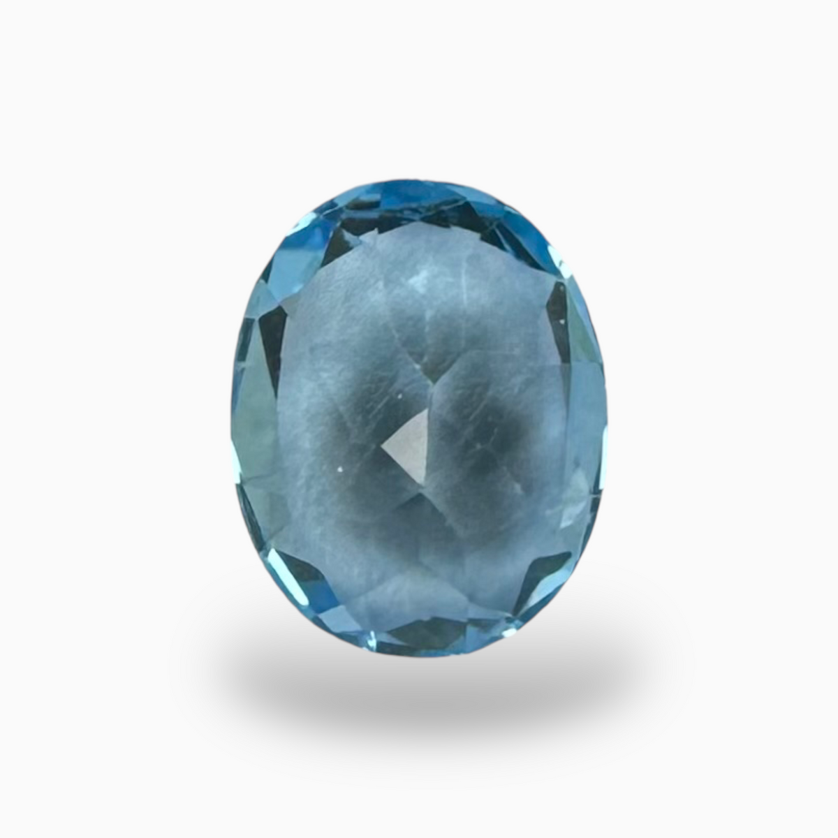 Swiss Blue Topaz Deep Sky Blue Color 1.92 Carats Oval Shape Size 9X7mm