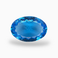 Deep Swiss Blue Topaz Oval Shape 19.91 Carats Stone Size 21X15mm