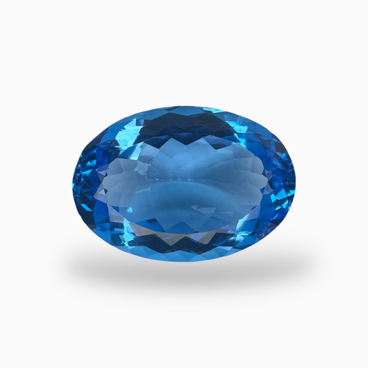 Buy Swiss Blue Topaz 21.02 Carats Oval Shape Size 20.8X14.5mm