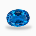 Deep Swiss Blue Topaz Oval Shape 27.90 Carats Stone Size 20X15mm