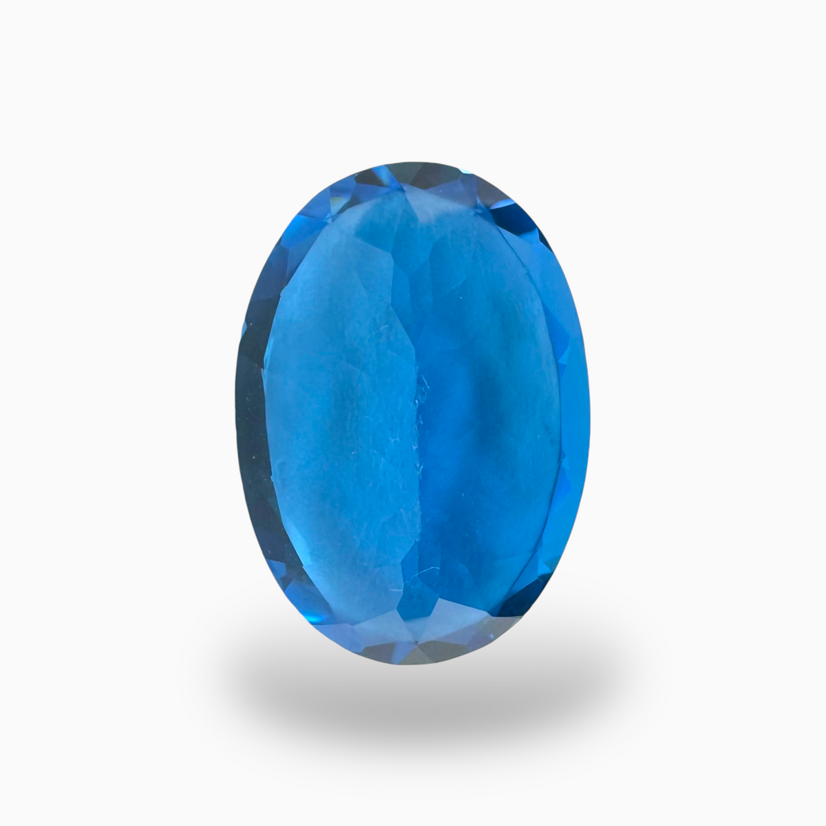 Swiss Blue Topaz Oval Shape 30.12 Carats Stone Size 23X16mm