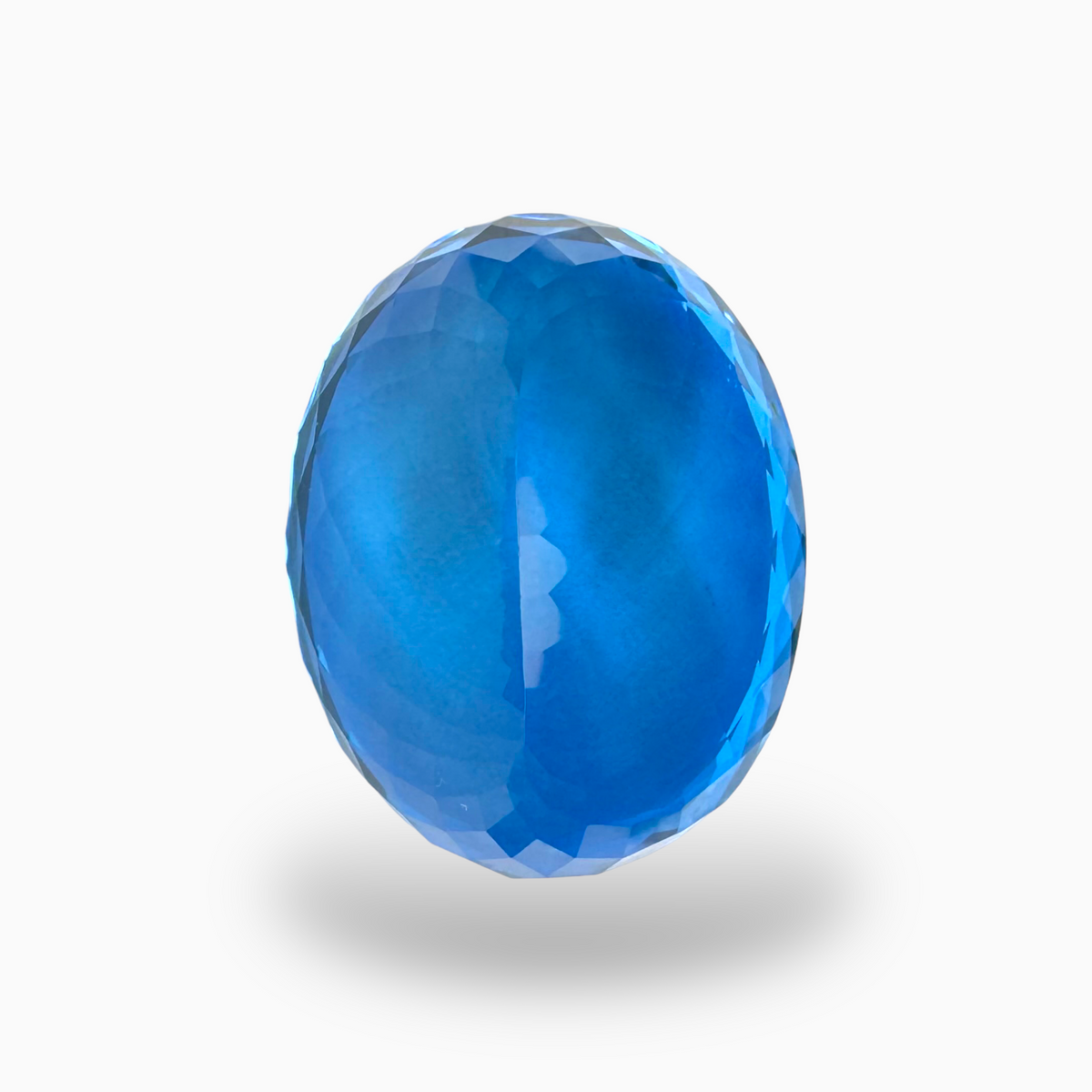 Swiss Blue Topaz Oval Shape 43.10 Carats Stone Size 23X18mm