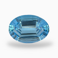 Swiss Blue Topaz 18.60 Carats Oval Fancy Cut Shape Stone Size 20X14mm